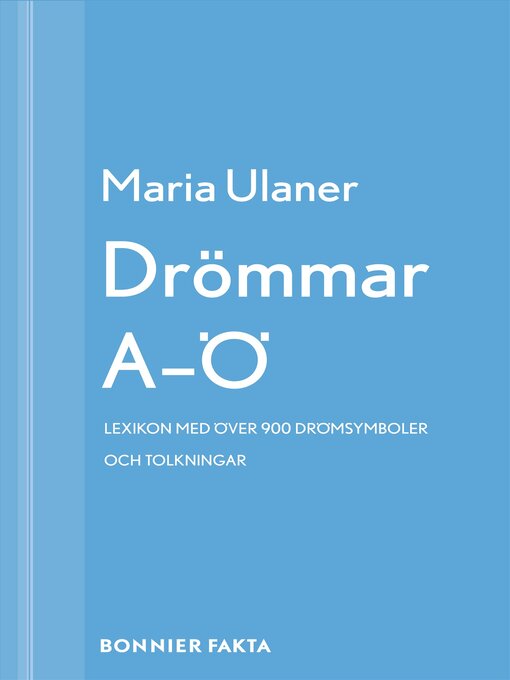 Title details for Drömmar A-Ö by Maria Ulaner - Available